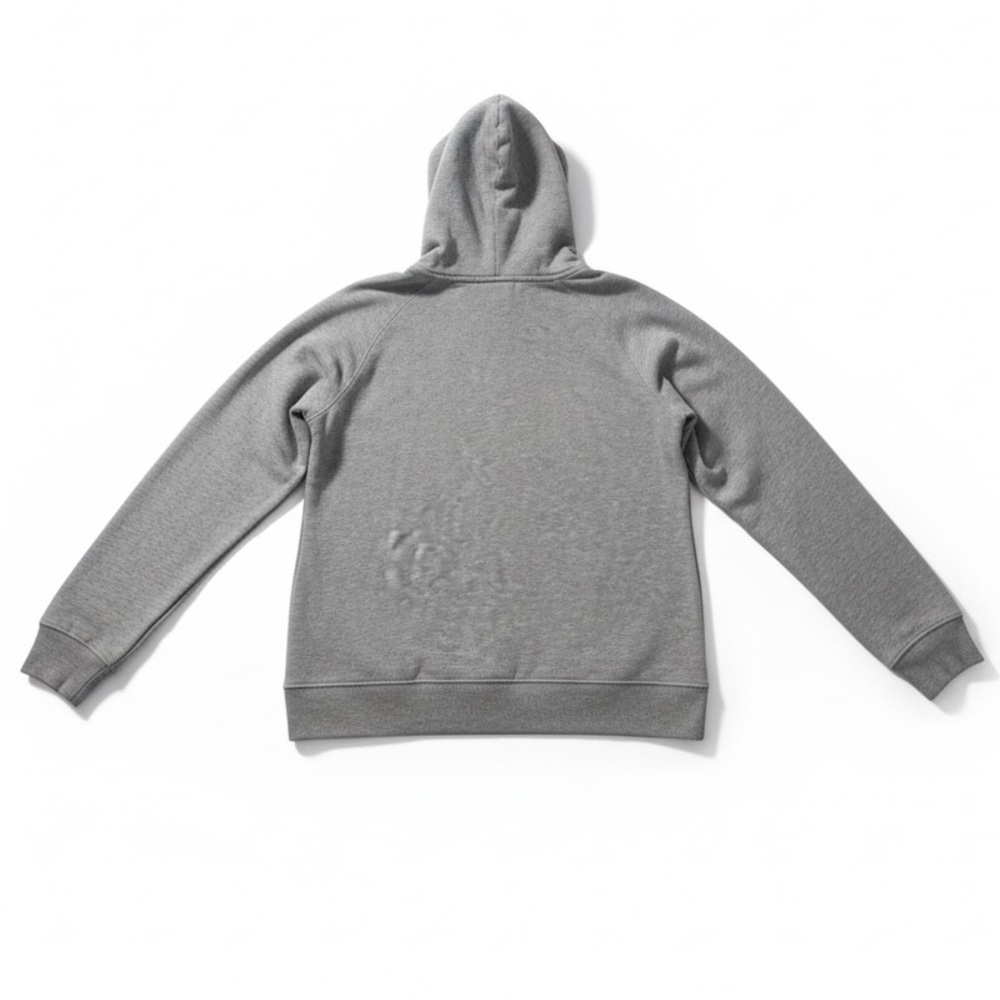 The North Face Women’s Gray Logo Hoodie Sweatshirt M Hiking Pullover Fall Winter - Picture 3 of 4